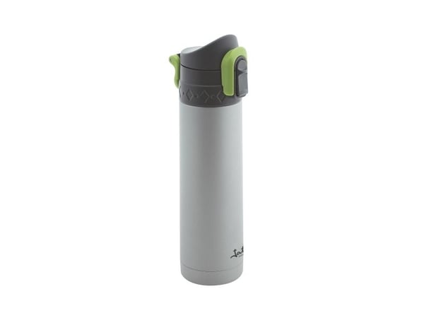 JATA Mod. 826, Turgåing, 500 ml, Skrulokk, Rustfritt stål, Grå