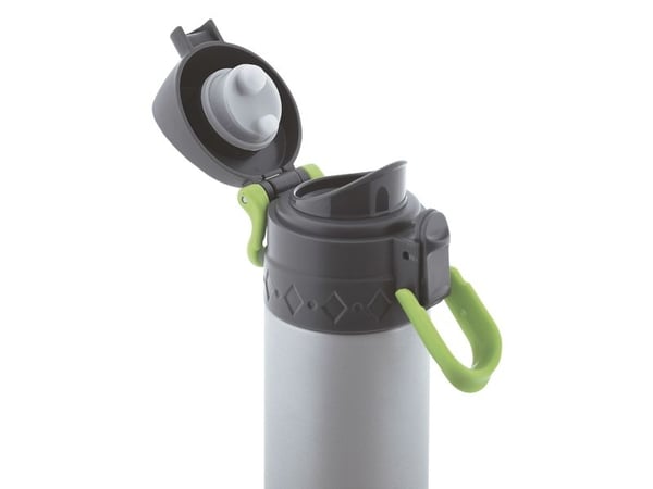 JATA Mod. 826, Turgåing, 500 ml, Skrulokk, Rustfritt stål, Grå