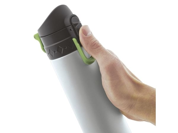 JATA Mod. 826, Turgåing, 500 ml, Skrulokk, Rustfritt stål, Grå