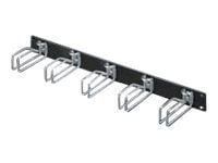 Rittal DK - Rackkabelstyringspanel - RAL 9005 - 1U - 19" - for TS IT