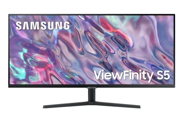 Samsung ViewFinity S5 S34C502GAU - S50GC-serien - LED-skjerm - 34" - 3440 x 1440 UWQHD @ 100 Hz - VA - 300 cd/m² - 3000:1 - HDR10 - 5 ms - 2xHDMI, ...