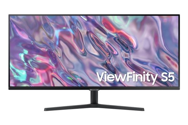 Samsung ViewFinity S5 S34C502GAU - S50GC-serien - LED-skjerm - 34" - 3440 x 1440 UWQHD @ 100 Hz - VA - 300 cd/m² - 3000:1 - HDR10 - 5 ms - 2xHDMI, ...
