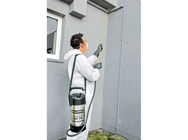GLORIA 505 TK Profiline, Håndbasert sprøytepistol, 5 l, 8 l, Sort, Hvit, Rustfritt stål, Messing