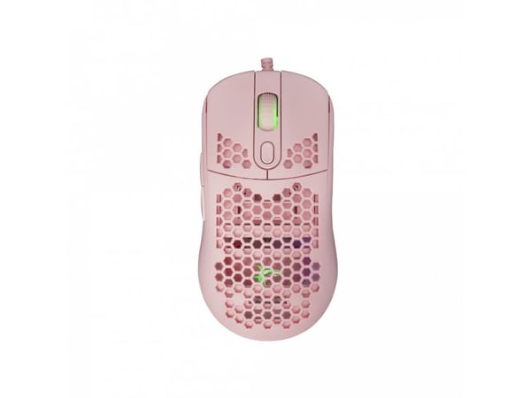 White Shark Galahad Pink, Ambidekstriøs, Optisk, USB Type-A, 7200 DPI, Rosa