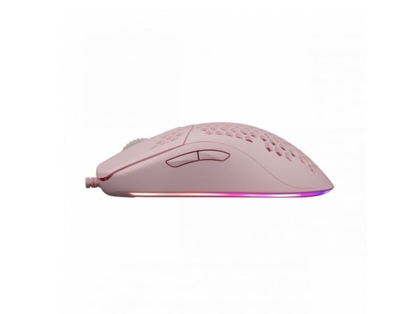 White Shark Galahad Pink, Ambidekstriøs, Optisk, USB Type-A, 7200 DPI, Rosa