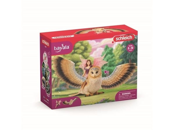 Schleich Fairy in Flight on Glam Owl V2