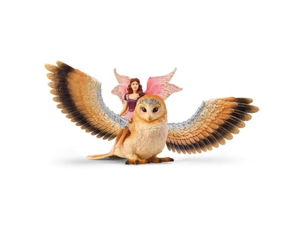 Schleich Fairy in Flight on Glam Owl V2