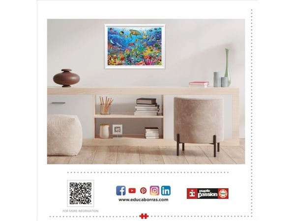 Educa puslespill 1000 stk. Tropical Fantasy Turtles