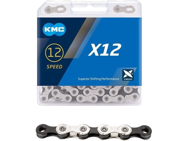 KMC X12 Silver/Black kjede 12 år, 126L