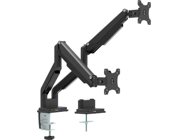 InLine 23171B, Klemmer, 18 kg, 43,2 cm (17"), 100 x 100 mm, Høydejustering, Sort