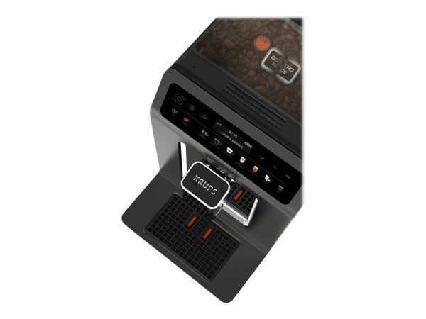 Krups Evidence One EA895N10 - Automatisk kaffemaskin med melkeskummer - 15 bar - antrasitt