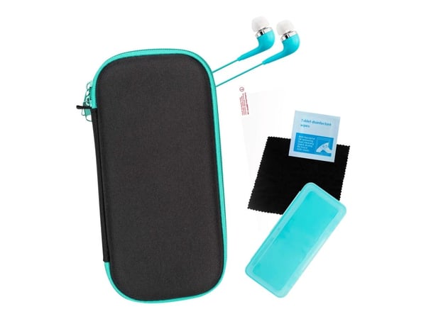 SuBsonic Starter Pack 6in1 - Hard eske for spillekonsoll - 6-pakketilbehør - etylenvinylacetat (EVA) - for Nintendo Switch Lite