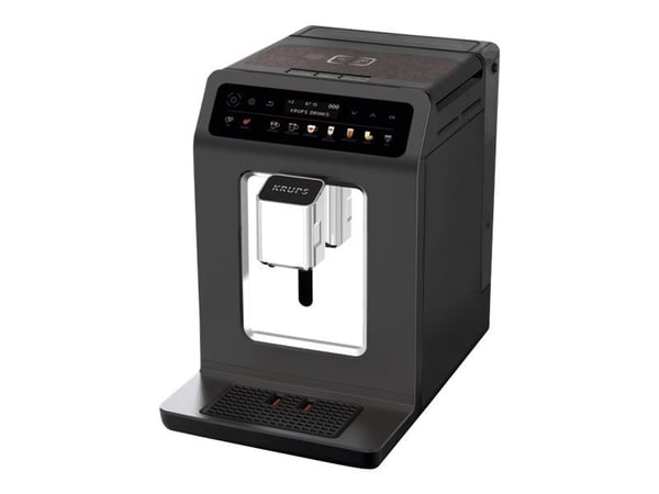 Krups Evidence One EA895N10 - Automatisk kaffemaskin med melkeskummer - 15 bar - antrasitt