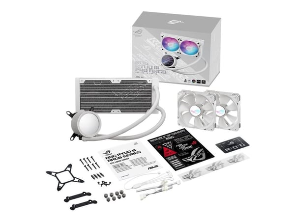 WAK Asus ROG RYUO III 240 ARGB White Edition -valkoinen versio