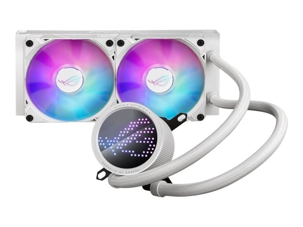 ASUS ROG Ryuo III 240 ARGB White Edition, All-in-one-nesteenjäähdytin, 12 cm, 2200 RPM, Valkoinen