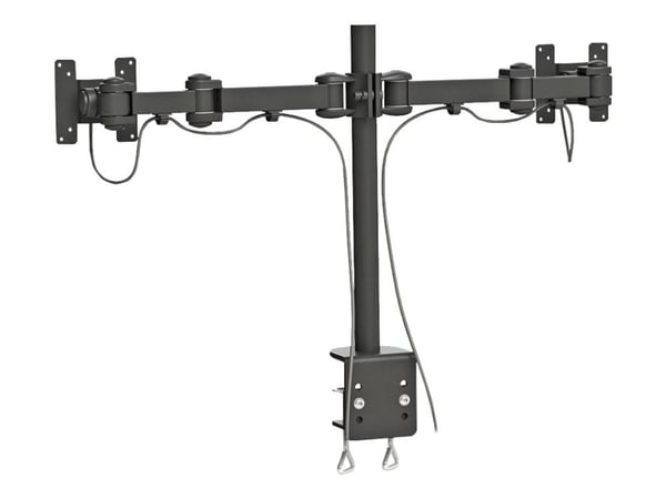 Neomounts FPMA-D960D - Monteringssett - full bevegelse - for 2 LCD-skjermer - svart - skjermstørrelse: 10"-27" - klemmemonterbar, skrivebordsmonterbar