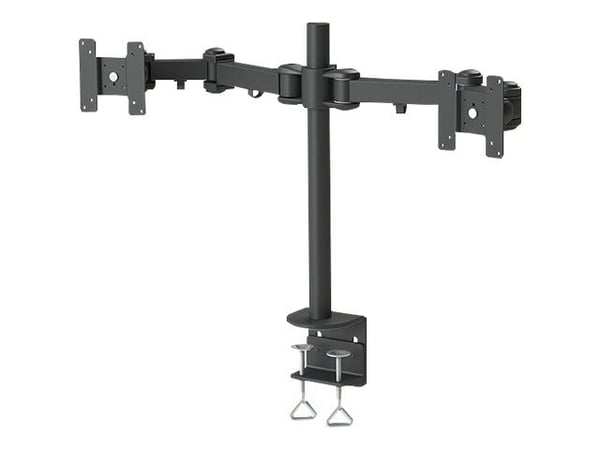 Neomounts FPMA-D960D - Monteringssett - full bevegelse - for 2 LCD-skjermer - svart - skjermstørrelse: 10"-27" - klemmemonterbar, skrivebordsmonterbar