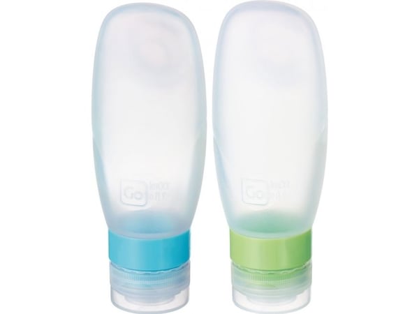 Go Travel Squeezy Bottles, Flaske, Blå, Grønn, Gjennomsiktig, Plast, Silikon, Monokromatisk, 100 ml, 150 mm Go Travel Squeezy Bottles, Flaske, Blå, Grønn, Gjennomsiktig, Plast, Silikon, Monokromatisk, 100 ml, 150 mm