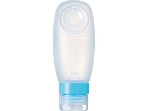 Go Travel Squeezy Bottles, Flaske, Blå, Grønn, Gjennomsiktig, Plast, Silikon, Monokromatisk, 100 ml, 150 mm