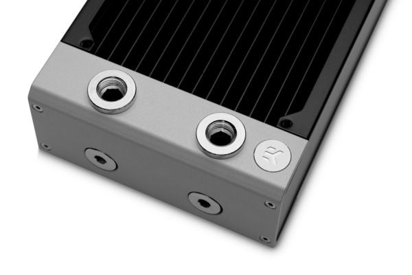 EK Water Blocks 3831109838389, Radiator, Messing, Kopper, Rustfritt stål, Sort, 1/4", 1 stang, 130 mm