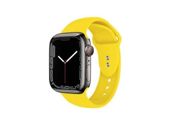 Crong CRG-40LQB-YEL, Band, Smartwatch, Gul, Apple, Watch 38/40/41mm, Silikon