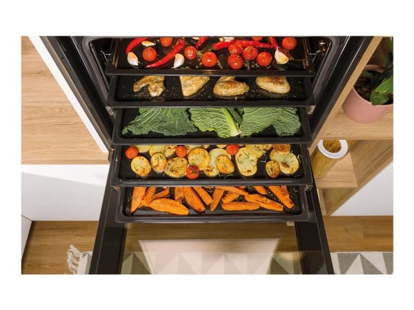 Gorenje Essential BOS6737E13X - Ugn - med ångfunktion - inbyggd - fördjupning - bredd: 56 cm - djup: 55 cm - höjd: 59 cm - med självrengöring - Kla...