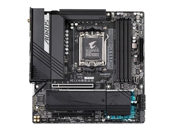 Gigabyte B650M AORUS ELITE AX - Moderkort - micro ATX - Socket AM5 - AMD B650 Chipuppsättning - USB 3.2 Gen 2, USB-C 3.2 Gen2, USB 3.2 Gen 1, USB-C...