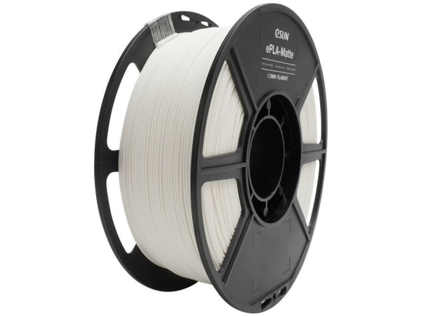 ESUN 2706205 PLA-mat filament 1,75 mm 1 kg Hvit (matt) 1 kg
