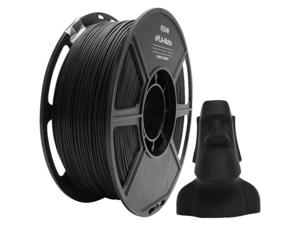 ESUN ePLA-Matte Black filament PLA matt 1,75 mm 1 kg sort (matt) 1 kg