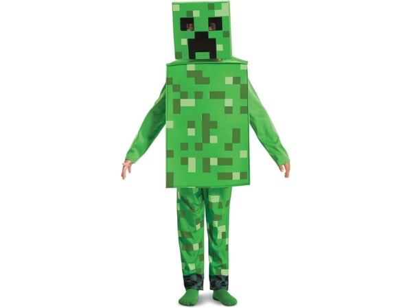 Disquise Minecraft Carnival Costume Boy Creeper Costumes Fancy Dress 110-122cm (4-6 år)