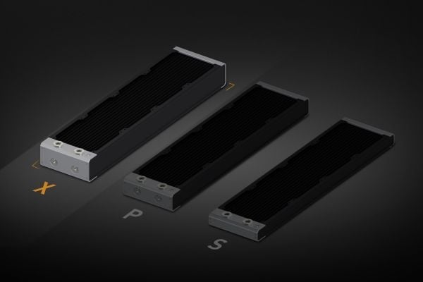EK Water Blocks Quantum Surface X360M, Radiator, Aluminium, Rustfritt stål, Sort, 1/4", 1 stang, 130 mm