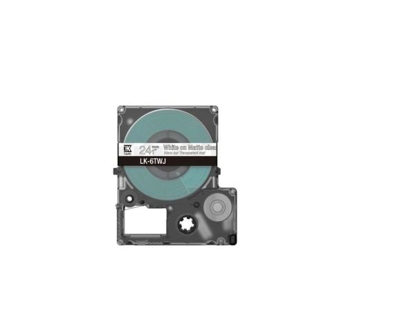 Epson LK-6TWJ, Läpinäkyvä, Valkoinen, Lämpösiirto, Matta, 2,4 cm