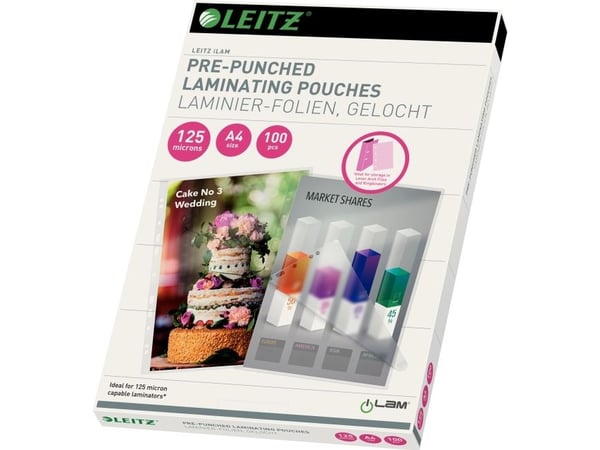 Leitz iLAM - Glanset, krystallklar - A4 (210 x 297 mm) lamineringspunger - for Leitz iLAM touch A3 turbo, iLAM touch A4 turbo