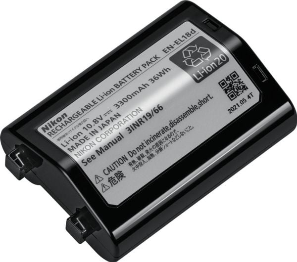Nikon EN-EL18d, Nikon, 3300 mAh, 10,8 V, Lithium-Ion (Li-Ion)