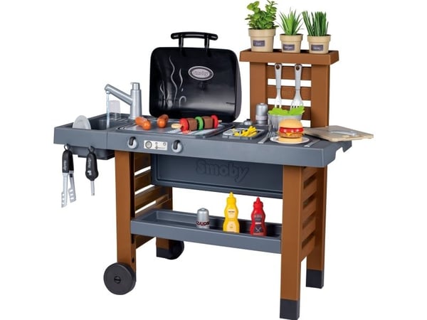 Smoby Hage Kjøkken Grill 43 tilbehør