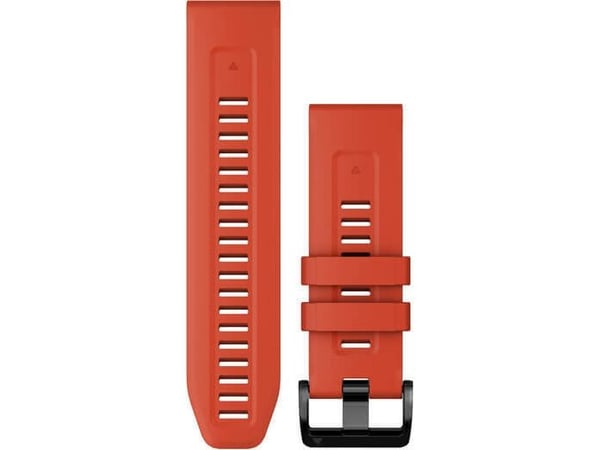 Garmin QuickFit 26 -silikoniranneke, tulenpunainen