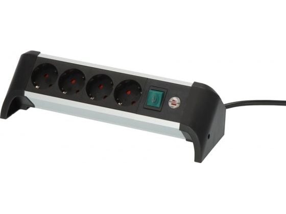 Brennenstuhl Power Strip ALU-Office-Line 4gang 1.8m