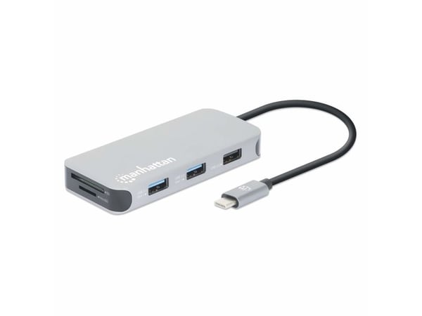 Manhattan 130615 USB-C® Dockingstation Passar märkena: univerzálny USB-C® Power Delivery
