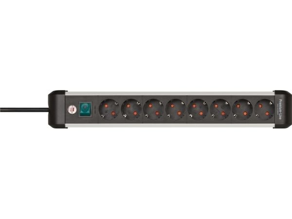 Brennenstuhl Virtapiuha Premium-ALU-Line 8gang 3m