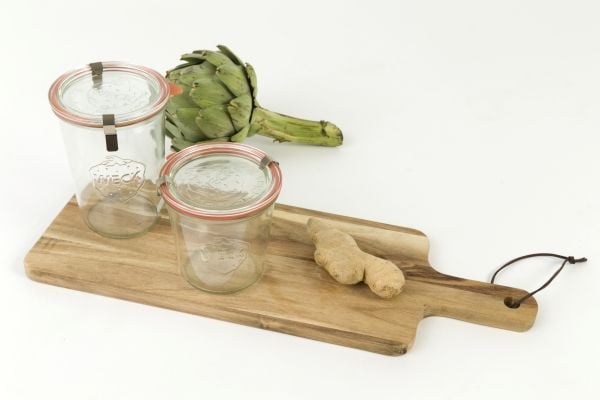 Sylteglas, Rund, Ø 100, højde 107 Glass, transparent, pakke a 6 stk Weck Fødevaregodkendt