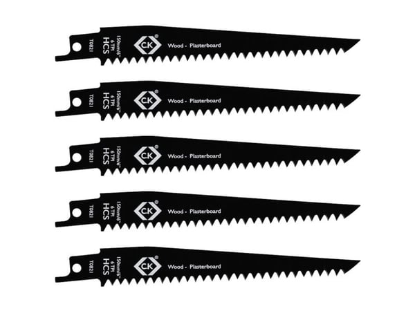 C.K T0821 bajonett-sagblad lengde 150 mm 5 stk