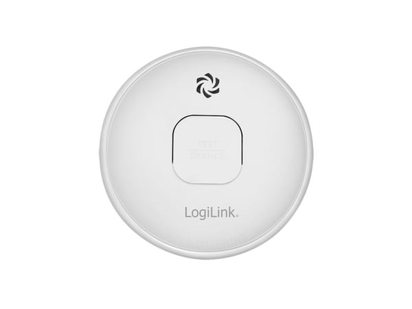 LogiLink SC0016, Optical reflekterende detektor, Trådløs, Hvit, 85 dB, 3 m, Flate-montert