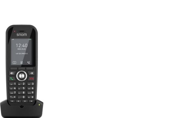 snom M30 - Trådløst ekstra håndsett med anrops-ID - DECT - treveis anropskapasitet - svart