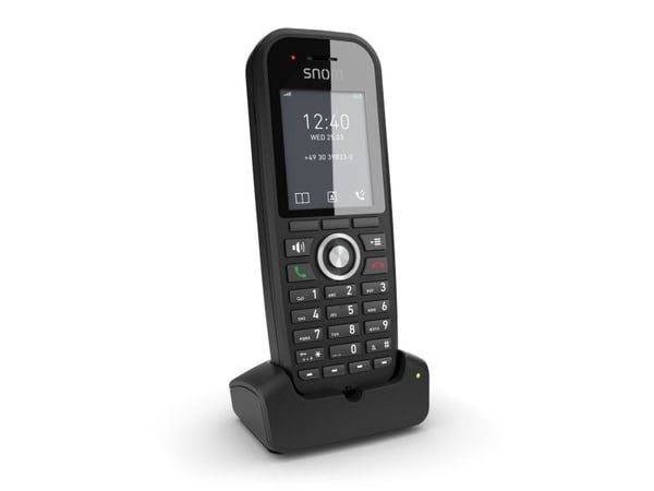 snom M30 - Trådløst ekstra håndsett med anrops-ID - DECT - treveis anropskapasitet - svart