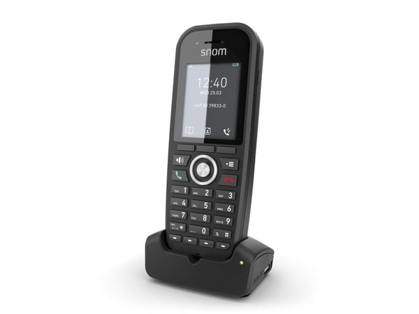 snom M30 - Trådløst ekstra håndsett med anrops-ID - DECT - treveis anropskapasitet - svart