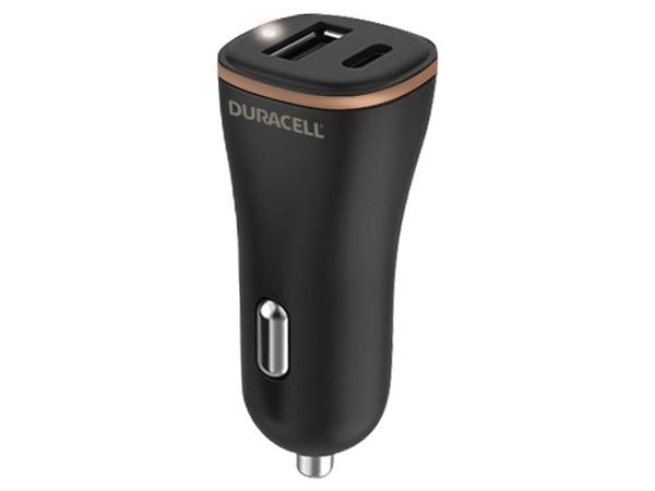 USB-billader, USB-C 27W Duracell (svart)