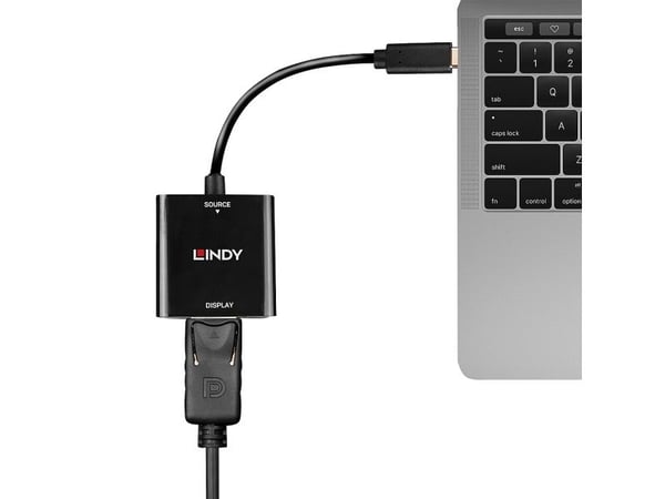 Lindy USB Type C to DisplayPort 4K144 -muunnin