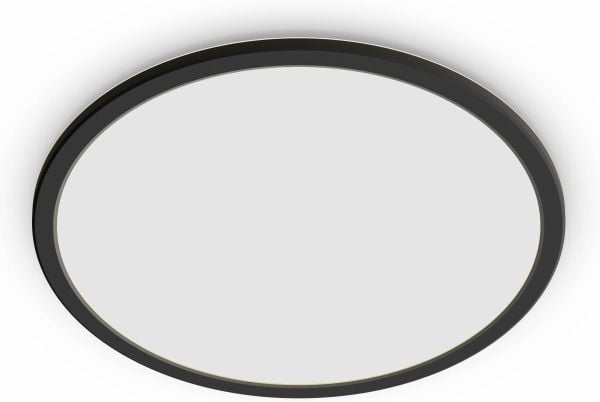 Philips Funksjonell Super Slim-taklampe, 18 W, LED, 1500 lm, IP44, Svart