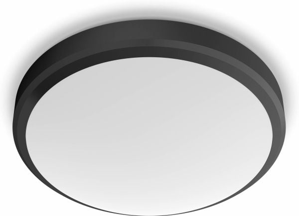 Philips Doris-taklampe, 6 W, LED, IP44, Svart