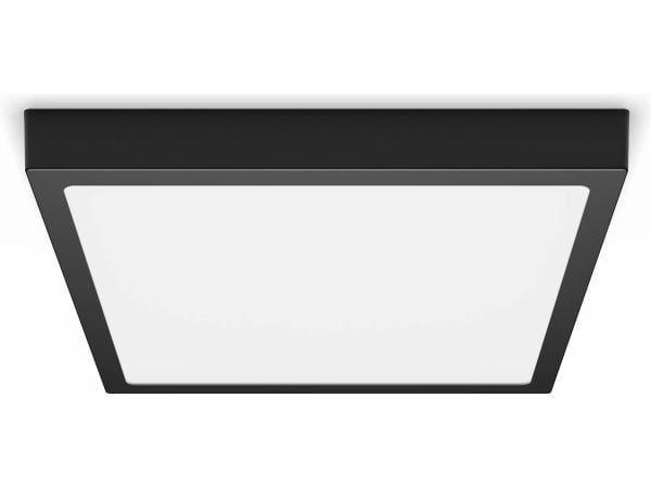 Philips Funksjonell Magneos-taklampe, 20 W, kvadratisk, Overflateegnet, Ikke-utskiftbare pærer, LED, 2700 K, 1900 lm, Svart